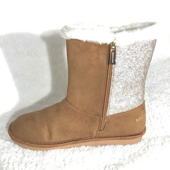 Michael Kors Big Girls Johanna Tinsel Faux Suede Winter Boots - Picture 6 of 11